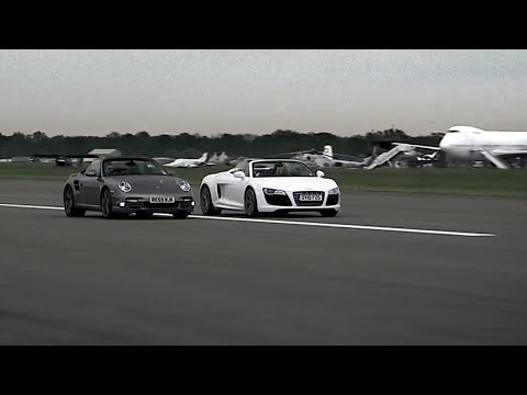 Audi R8 vs Porsche 997 | Top Gear