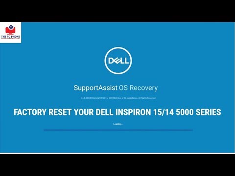 Dell Inspiron 15 Factory Reset With Support OS Recovery