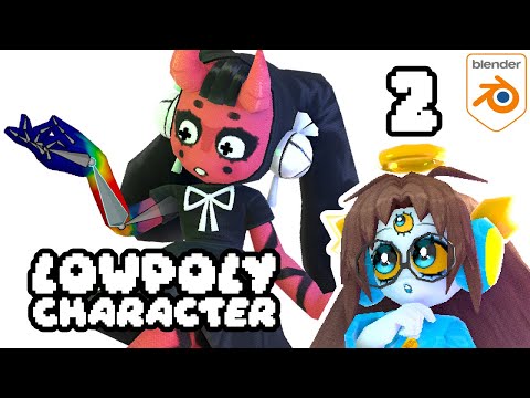 Creating a 3D character in Blender - Rigging & Weight Painting Tutorial