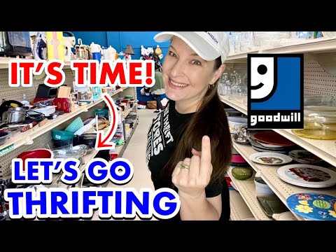 Something new! Thrifting GOODWILL + a Thrift Haul * HOME DECOR & More!