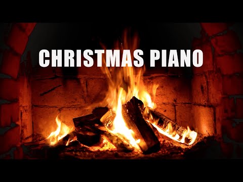 Instrumental Christmas Music with Fireplace & Piano Music 24/7 - Merry Christmas!