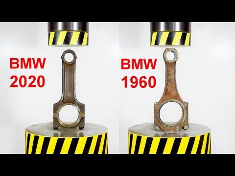 HYDRAULIC PRESS AGAINST BMW CONNECTING RODS