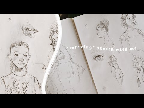 SKETCHING FROM IMAGINATION ✨  asmr and no music