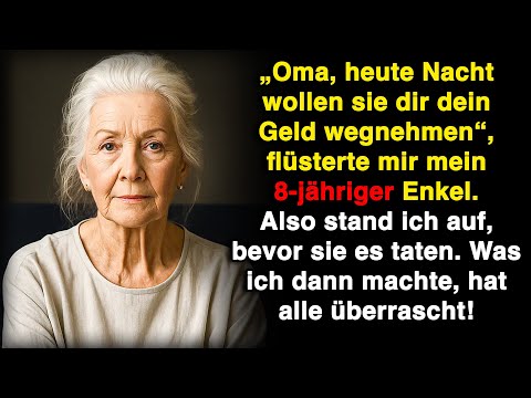 „Oma, heute Nacht nehmen sie dir dein Geld“, flüsterte mein Enkel – also stand ich auf!