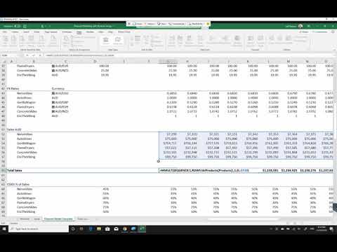 Build a Financial Model using Dynamic Array Functions