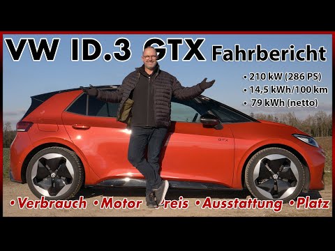 VW ID.3 GTX - Lohnt sich die Top-Version des elektrischen VW Golf GTI ? Test Review 2025 Deutsch