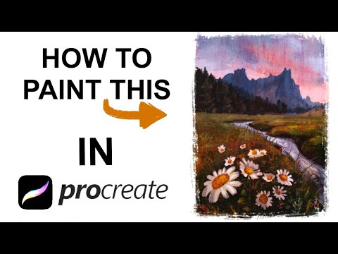 How To Paint With Procreate || Landscape Tutorial || Step By Step