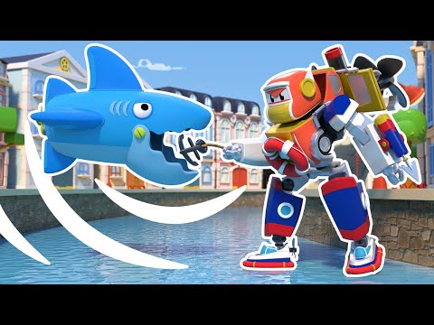 SHARK WEEK: Robot Cars vs SHARKS