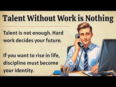 Talent Without Work Is Nothing | Graded Reader ✅️ | Hard Work Mindset That Changes Your Life 🔥