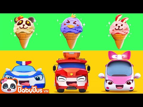 Những que kem màu sắc | Những chiếc xe vui nhộn | Nhạc thiếu nhi vui nhộn | BabyBus