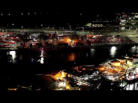 Watch Live: Crews battle container ship fire in San Pedro