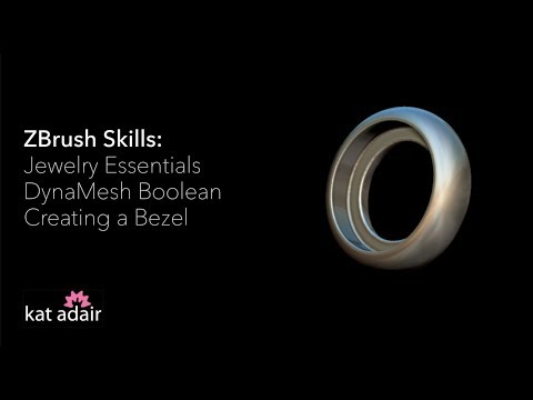 ZBrush Jewelry Basics: Bezel Setting with DynaMesh Boolean
