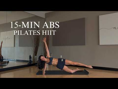 15-Min Pilates HIIT (No Repeats) | Lower Abs + Obliques