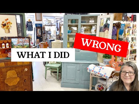 Mistakes I Have Made as a Vintage Booth Owner | Hutch Makeover with Sweet Pickins Milk Paint