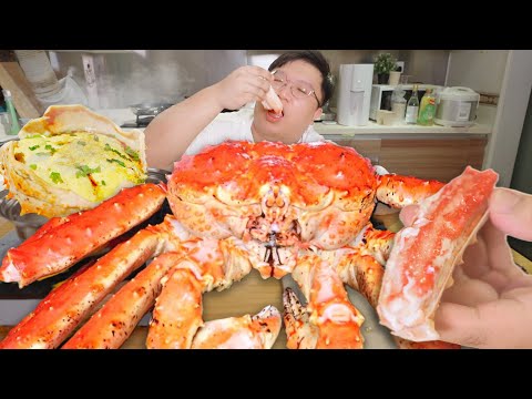 【再食就中風】最好味一集！啖啖肉阿拉斯加長腳蟹 feat 蟹膏蒸滑蛋