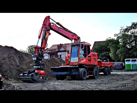 Praca z brukarzami | Volvo EWR170E Oilquick OQTR-E19 przyczepa RCM PK1 