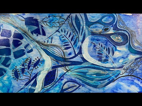 5 of the best surface TECHNIQUES using DRAWING INKS/COLLAGE *art sketchbooks