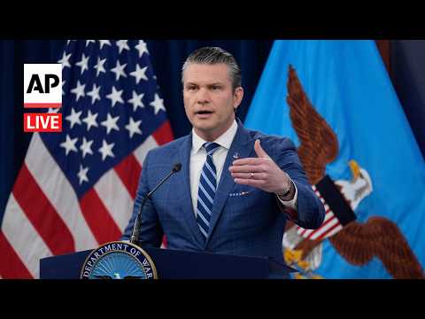 LIVE: Pete Hegseth holds Pentagon briefing on the Iran war