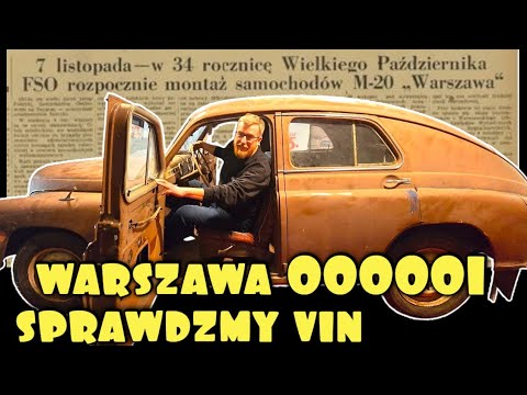 Pierwszy polski samochód Warszawa M20 000001