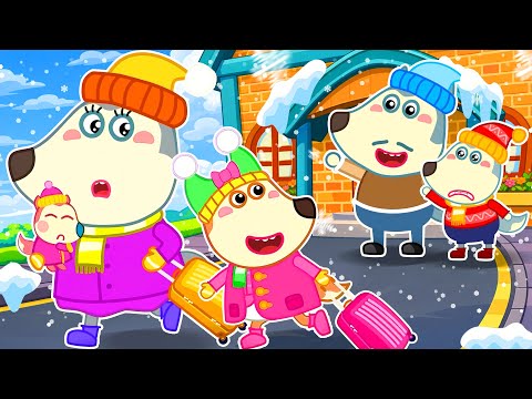 My Family Is Going on a Trip! Baby Misses Mommy | Wolfy - Baby Cartoons