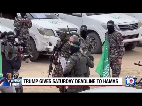 Trump meets with Jordan king in high stakes meeting after he gives deadline to Hamas