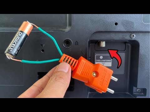 Put a BATTERY Behind Your TV and see what most people don't even imagine happens!😱!!