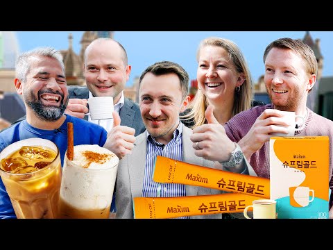 British Office Workers experience Korean "Mix-Coffee"!!