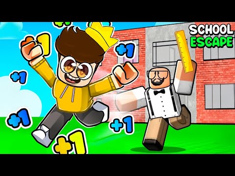 EVERY SECOND +1 SPEED TO ESCAPE ROBLOX SCHOOL!!