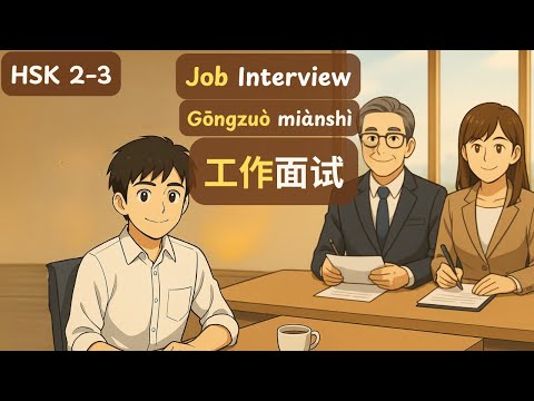 Job Interview | 工作面试 - Gōngzuò miànshì | Easy Chinese Podcast | HSK 2 - 3