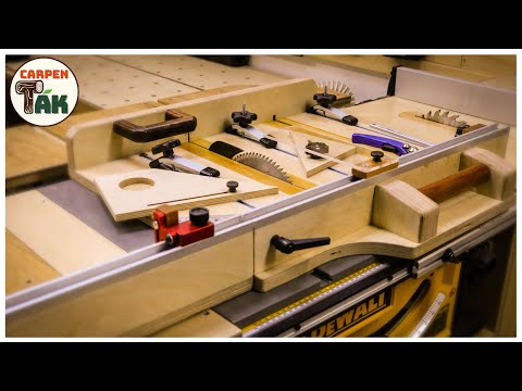 Making a universal table saw sled jig EP.1 / Various functions and stylish design / WOODWORKING /DIY