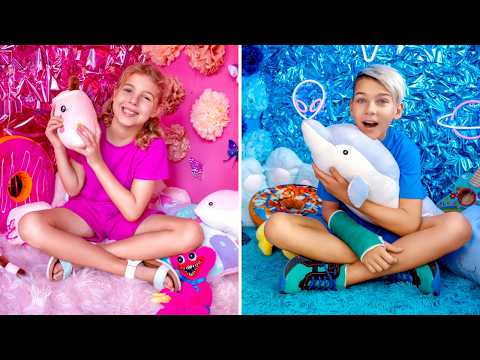 Kids Build Their Own Play Zone!🎨 Slides, Lights & Ball Pit!