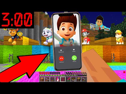 РАЙДЕР ПОЗВОНИЛ В 3 ЧАСА НОЧИ vs СОНИК EXE ЛОВУШКИ ИСПЫТАНИЯ ЩЕНЯЧИЙ ПАТРУЛЬ МАЙНКРАФТ БИТВА МОД