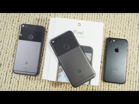 Google Pixel Unboxing & Comparison with iPhone 7 & Pixel XL