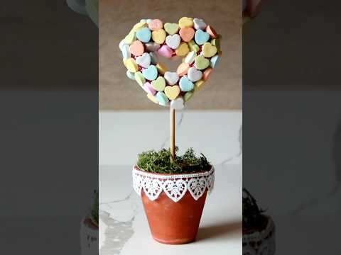 Dollar Tree Conversation Heart Plant #shorts #dollartree #diy #valentinesday