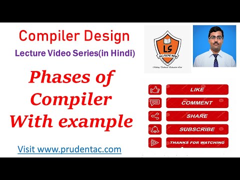 Phases of Compiler with examples| Phases of compiler in hindi|phases of compiler with solved example