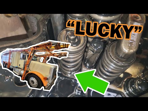 This Orange Peterbilt is named "LUCKY" for a Good Reason.