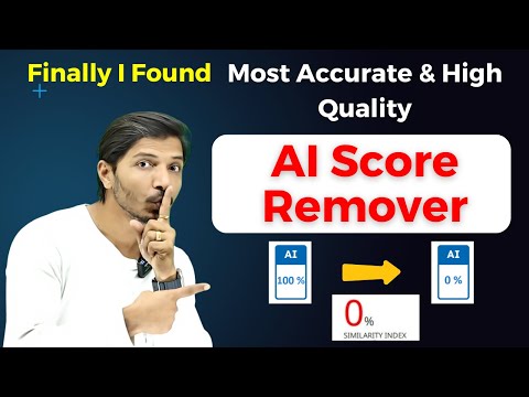 Remove AI Score & Plagiarism Instantly in 2025 | Bypass AI Detection | My Research Support