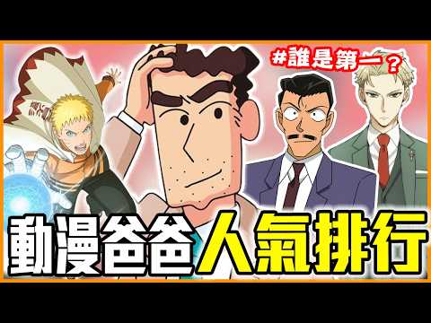 「他」竟然也上榜！動漫爸爸角色人氣排行TOP10｜SPY×FAMILY間諜家家酒／蠟筆小新／火影忍者／名偵探柯南／航海王／我的英雄學院／咒術迴戰／鬼太郎
