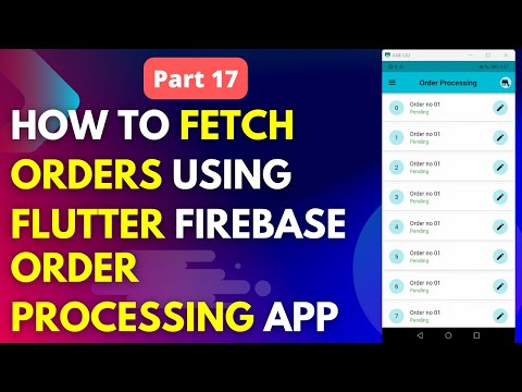 How to Fetch/Get Data From Firebase Firestore using Flutter | Order Processing App  (2023-Urdu)