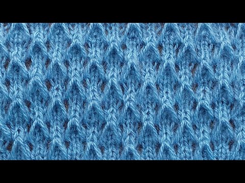 Красивый узор спицами для джемпера, жилета, свитера.