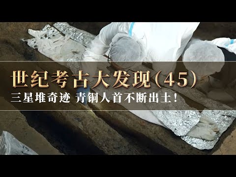 三星堆三号祭祀坑目前已发现10件青铜人首 六号坑内惊现奇怪大木匣 考古人猜测可能是孩童棺椁！《探索·发现》世纪考古大发现（45 ）丨 中华国宝