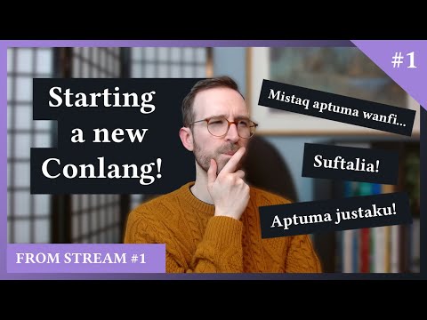 Starting a new conlang from scratch | Conlang with Me #1
