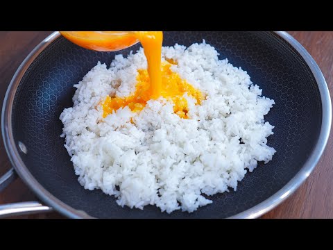Rice with eggs is better than pizza! I cook it almost every day! Easy and very tasty