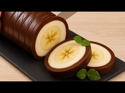 Niemand wird erraten, wie du das gemacht hast! Ein Dessert ohne Backen, einfach mit Banane.