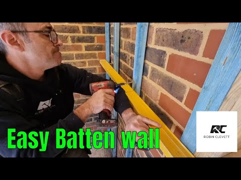 How to Batten a wall the easy way
