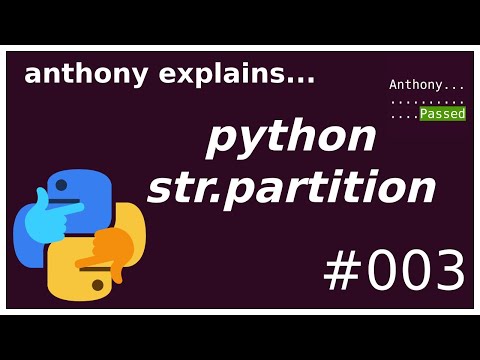 my favorite python str method! (beginner - intermediate) anthony explains #003