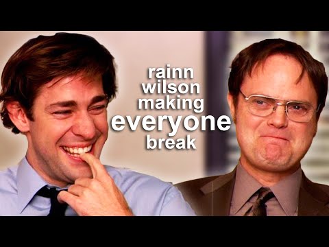 rainn wilson making EVERYONE break for 20 minutes straight | The Office Bloopers | Comedy Bites