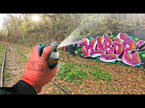 fast graffiti at abandoned tracks | graz/austria