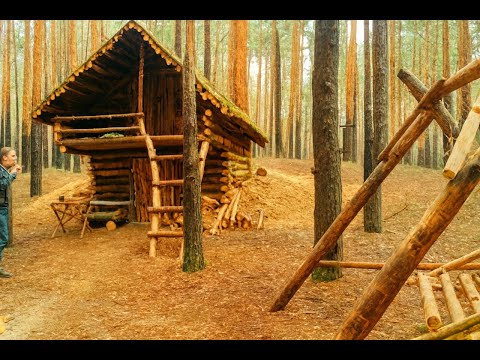 Built a house with an axe and a saw