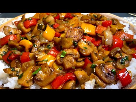 Unglaublich, wie lecker! Diese Pilze mit Gemüse sind besser als Fleisch! Einfach und schnell!
